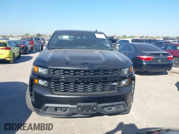 2021 Chevrolet Silverado 1500 Custom with VIN 3GCPYBEK2MG185408, listed as a IAAI auction lot 43356582 with 98,706 mi miles and . Bid and sale history available at DreamBid. Image 6.