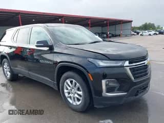 2023 Chevrolet Traverse LS z VIN 1GNERFKW1PJ333545, wystawiony jako IAAI lot #42745275 z przebiegiem 25 835 mil mil oraz . Historia ofert i sprzedaży dostępna na DreamBid. Obrazek 1.