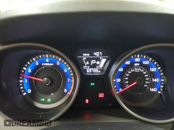 2016 Hyundai Elantra Sport with VIN KMHDH4AH5GU486325, listed as a Copart auction lot 70262615 with 69,739 mi miles and Salvage title. Bid and sale history available at DreamBid. Image 9.