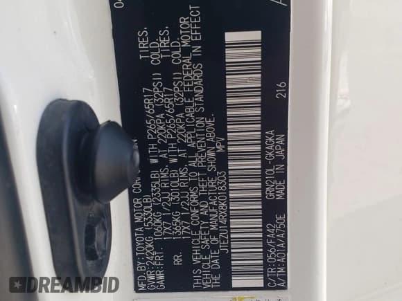 ✅ 2008 Toyota 4Runner SR5 • VIN: JTEZU14RX8K018303 • Lot: 71232765. Wystawiony na Copart z przebiegiem 225 362 mil. Bezpłatny archiwum sprzedaży aukcyjnych z USA i szczegółowy raport historii pojazdu na DreamBid. Zdjęcie 12.