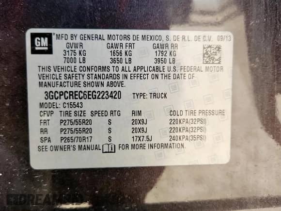 2014 Chevrolet Silverado 1500 LT с VIN 3GCPCREC6EG223420, выставлен на аукционе Copart как лот 81143515 с пробегом 119 658 миль миль и Списание • Salvage title. История ставок и продаж доступна на DreamBid. Изображение 12.