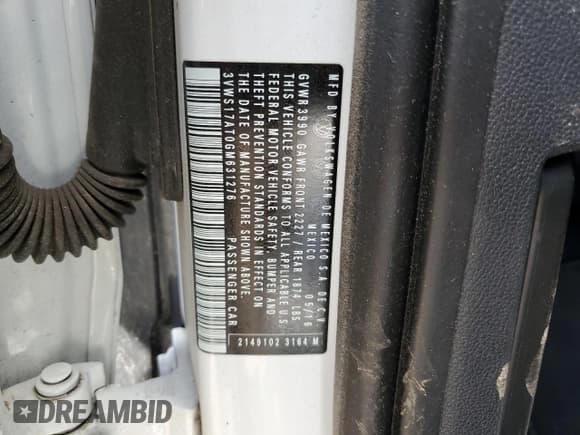 ✅ 2016 Volkswagen Beetle Dune • VIN: 3VWS17AT0GM631276 • Lot: 53037084. Listed on Copart with 58,612 mi. Free auction sales archive from the USA and detailed vehicle history report at DreamBid. Image 12.