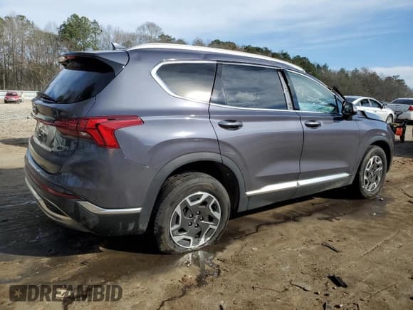 ✅ 2022 Hyundai Santa Fe Blue • VIN: KM8S2DA11NU042481 • Lot: 43209234. Wystawiony na Copart z przebiegiem 45 170 mil. Bezpłatny archiwum sprzedaży aukcyjnych z USA i szczegółowy raport historii pojazdu na DreamBid. Zdjęcie 3.