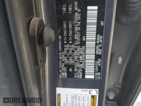 ✅ 2021 Toyota 4Runner TRD Off Road • VIN: JTEPU5JR1M5927395 • Lot: 70692015. Wystawiony na Copart z przebiegiem 88 806 mil. Bezpłatny archiwum sprzedaży aukcyjnych z USA i szczegółowy raport historii pojazdu na DreamBid. Zdjęcie 13.