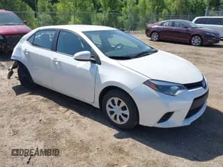 ✅ 2014 Toyota Corolla LE Eco • VIN: 5YFBPRHE0EP008637 • Lot: 42570625. Listed on IAAI with 103,883 mi. Free auction sales archive from the USA and detailed vehicle history report at DreamBid. Image 1.