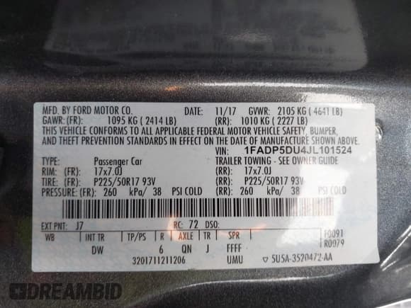 ✅ 2018 Ford C-Max Titanium • VIN: 1FADP5DU4JL101524 • Лот: 42895653. Опубликован ранее на IAAI с пробегом 194 374 миль. Бесплатный доступ к архиву аукционных продаж из США и подробный отчёт об истории автомобиля на DreamBid. Изображение 9.