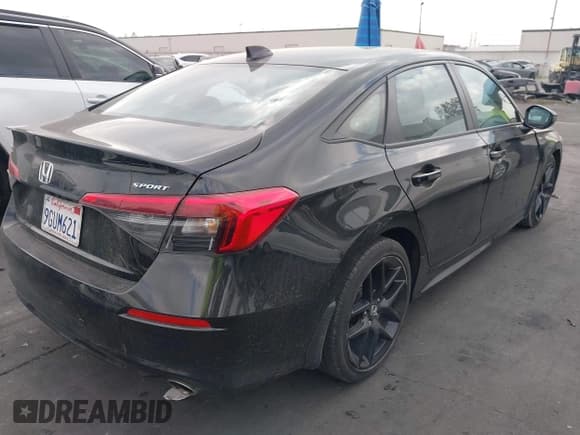 ✅ 2023 Honda Civic Sport • VIN: 2HGFE2F57PH557229 • Lot: 43693355. Listed on IAAI with 22,110 mi. Free auction sales archive from the USA and detailed vehicle history report at DreamBid. Image 4.