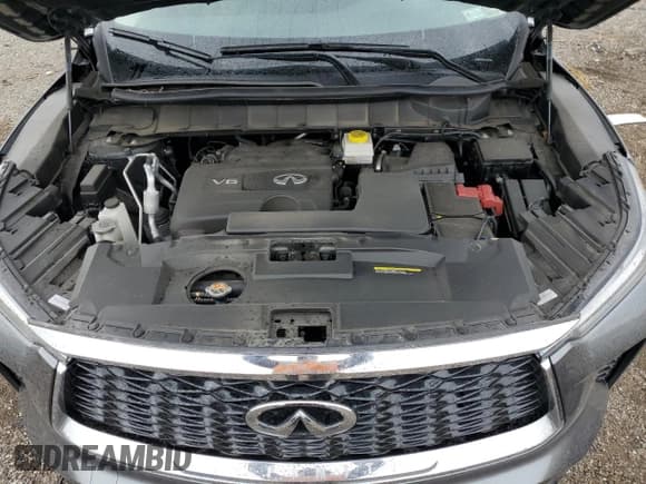 ✅ 2023 Infiniti QX60 Luxe • VIN: 5N1DL1FS3PC365056 • Lot: 77956374. Listed on Copart with 26,446 mi. Free auction sales archive from the USA and detailed vehicle history report at DreamBid. Image 12.