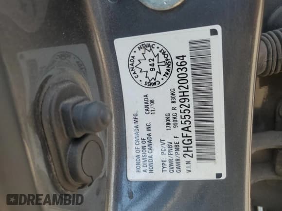 ✅ 2009 Honda Civic Si • VIN: 2HGFA55529H200364 • Лот: 67077975. Опубликован ранее на Copart с пробегом 231 574 миль. Бесплатный доступ к архиву аукционных продаж из США и подробный отчёт об истории автомобиля на DreamBid. Изображение 13.