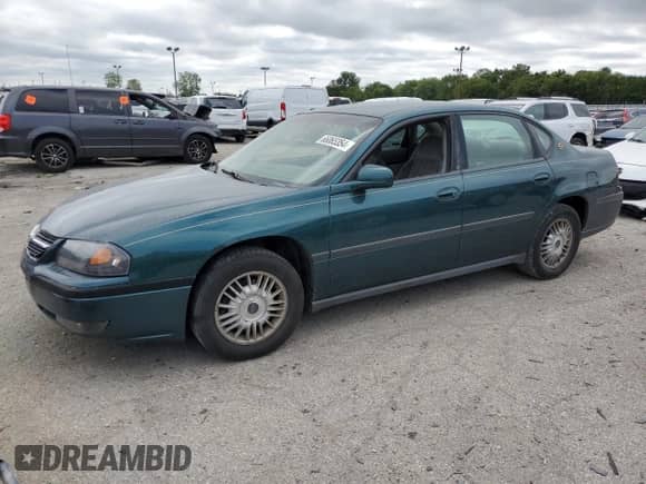 2000 Chevrolet Impala with VIN 2G1WF55K2Y9106248, listed as a Copart auction lot 66065354 with 102,942 mi miles and Clean title. Bid and sale history available at DreamBid. Image 1.