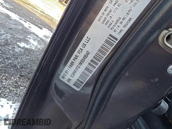 ✅ 2021 Ram 1500 Express • VIN: 1C6RR7FG1MS549542 • Lot: 96335885. Listed on Copart with 130,432 mi. Free auction sales archive from the USA and detailed vehicle history report at DreamBid. Image 10.