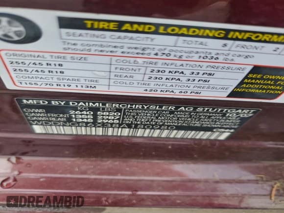 ✅ 2008 Mercedes-Benz S 550 • VIN: WDDNG86X38A180980 • Lot: 95313715. Listed on Copart with 140,359 mi. Free auction sales archive from the USA and detailed vehicle history report at DreamBid. Image 12.