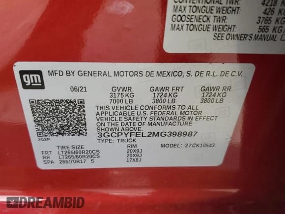 ✅ 2021 Chevrolet Silverado 1500 LT Trail Boss • VIN: 3GCPYFEL2MG398987 • Lot: 56880775. Wystawiony na Copart z przebiegiem 53 065 mil. Bezpłatny archiwum sprzedaży aukcyjnych z USA i szczegółowy raport historii pojazdu na DreamBid. Zdjęcie 12.