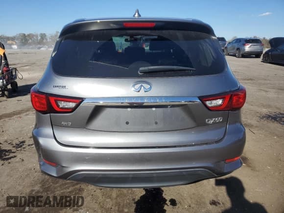 ✅ 2020 Infiniti QX60 Pure • VIN: 5N1DL0MMXLC537642 • Lot: 89724465. Listed on Copart with 80,690 mi. Free auction sales archive from the USA and detailed vehicle history report at DreamBid. Image 6.