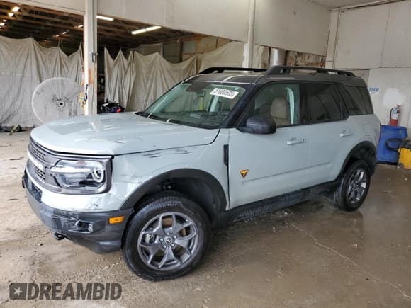 ✅ 2021 Ford Bronco Sport Badlands • VIN: 3FMCR9D99MRA87348 • Lot: 81680505. Listed on Copart with 107,776 mi. Free auction sales archive from the USA and detailed vehicle history report at DreamBid. Image 1.