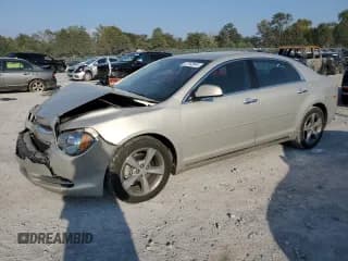 ✅ 2012 Chevrolet Malibu 1LT • VIN: 1G1ZC5E07CF337473 • Lot: 72782644. Listed on Copart with 55,485 mi. Free auction sales archive from the USA and detailed vehicle history report at DreamBid. Image 1.