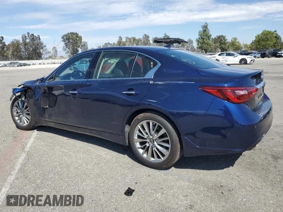 ✅ 2024 Infiniti Q50 Luxe • VIN: JN1EV7BP4RM600488 • Lot: 64122115. Wystawiony na Copart z przebiegiem 1 945 mil. Bezpłatny archiwum sprzedaży aukcyjnych z USA i szczegółowy raport historii pojazdu na DreamBid. Zdjęcie 2.