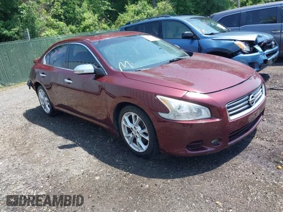 ✅ 2013 Nissan Maxima S • VIN: 1N4AA5AP6DC826890 • Lot: 42284903. Listed on IAAI with 151,284 mi. Free auction sales archive from the USA and detailed vehicle history report at DreamBid. Image 1.