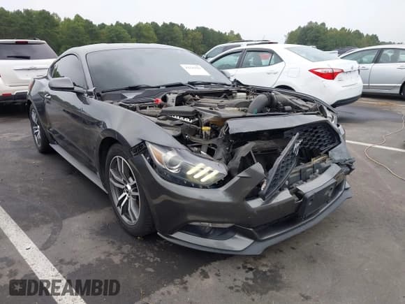 ✅ 2016 Ford Mustang EcoBoost • VIN: 1FA6P8TH0G5251707 • Lot: 43239421. Listed on IAAI with 101,533 mi. Free auction sales archive from the USA and detailed vehicle history report at DreamBid. Image 1.