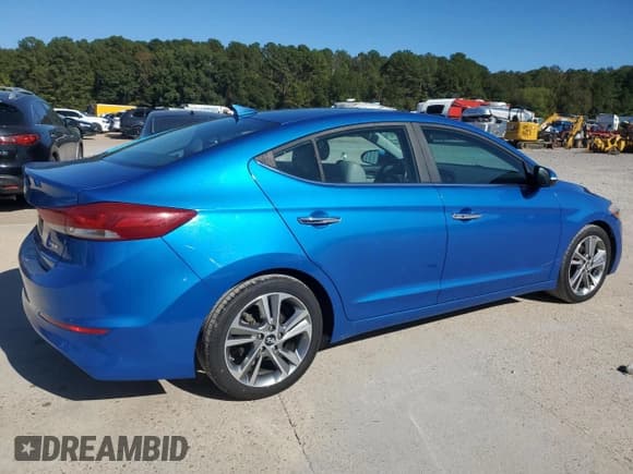 ✅ 2017 Hyundai Elantra Limited • VIN: KMHD84LF4HU225765 • Lot: 87038995. Listed on Copart with 132,301 mi. Free auction sales archive from the USA and detailed vehicle history report at DreamBid. Image 3.