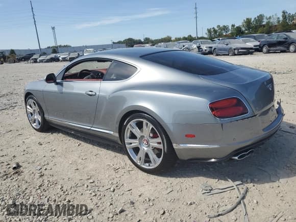 ✅ 2015 Bentley Continental GT • VIN: SCBFH7ZA6FC045431 • Lot: 71703964. Listed on Copart with 25,563 mi. Free auction sales archive from the USA and detailed vehicle history report at DreamBid. Image 2.