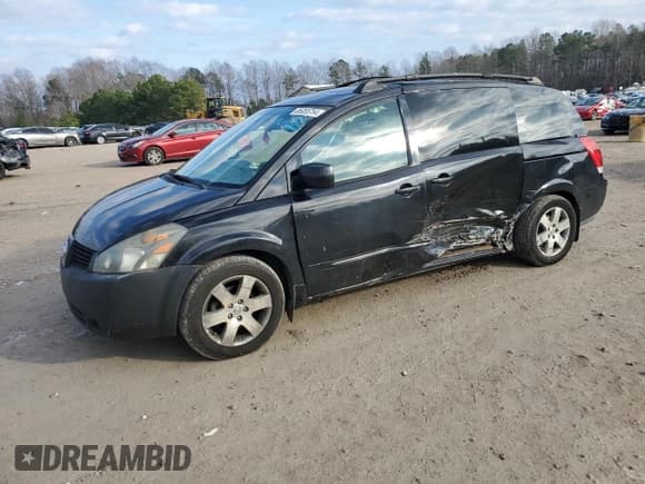 ✅ 2005 Nissan Quest SE • VIN: 5N1BV28U85N137125 • Lot: 85055754. Listed on Copart with 207,201 mi. Free auction sales archive from the USA and detailed vehicle history report at DreamBid. Image 1.