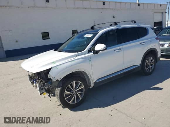 2020 Hyundai Santa Fe SEL z VIN 5NMS3CAD5LH303105, wystawiony jako Copart lot #85740335 z przebiegiem 83 187 mil mil oraz Szkoda całkowita • Salvage title. Historia ofert i sprzedaży dostępna na DreamBid. Obrazek 1.