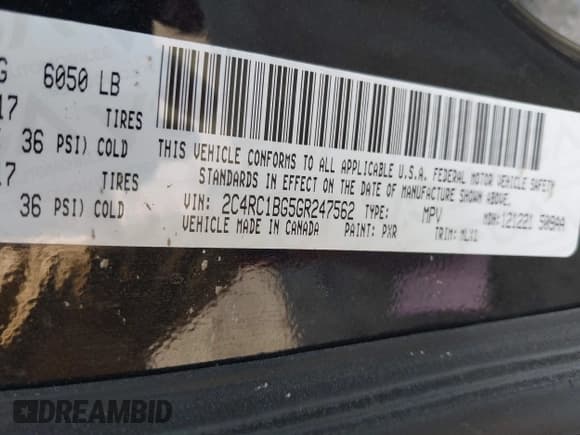 ✅ 2016 Chrysler Town & Country Touring • VIN: 2C4RC1BG5GR247562 • Лот: 43224473. Опубликован ранее на IAAI с пробегом 283 711 миль. Бесплатный доступ к архиву аукционных продаж из США и подробный отчёт об истории автомобиля на DreamBid. Изображение 9.