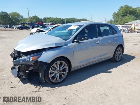 ✅ 2020 Hyundai Elantra N Line • VIN: KMHH55LC4LU143744 • Lot: 43228217. Listed on IAAI with 28,112 mi. Free auction sales archive from the USA and detailed vehicle history report at DreamBid. Image 2.