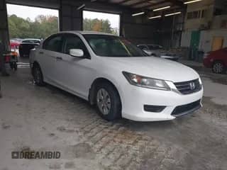 2014 Honda Accord LX with VIN 1HGCR2F3XEA024440, listed as a IAAI auction lot 43552760 with 154,103 mi miles and . Bid and sale history available at DreamBid. Image 1.
