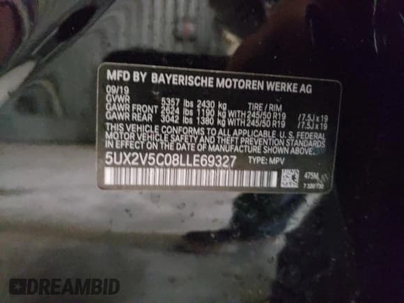 ✅ 2020 BMW X4 M40i • VIN: 5UX2V5C08LLE69327 • Lot: 45966793. Wystawiony na Copart z przebiegiem Nie podano. Bezpłatny archiwum sprzedaży aukcyjnych z USA i szczegółowy raport historii pojazdu na DreamBid. Zdjęcie 15.