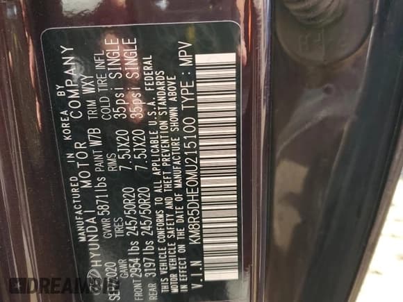 ✅ 2021 Hyundai Palisade Limited • VIN: KM8R5DHE0MU215100 • Лот: 73890994. Опубликован ранее на Copart с пробегом 57 144 миль. Бесплатный доступ к архиву аукционных продаж из США и подробный отчёт об истории автомобиля на DreamBid. Изображение 14.