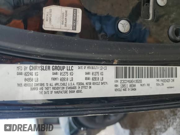 2014 Dodge Challenger SXT z VIN 2C3CDYAG0EH195293, wystawiony jako Copart lot #69801784 z przebiegiem 158 460 mil mil oraz Szkoda całkowita • Salvage title. Historia ofert i sprzedaży dostępna na DreamBid. Obrazek 15.