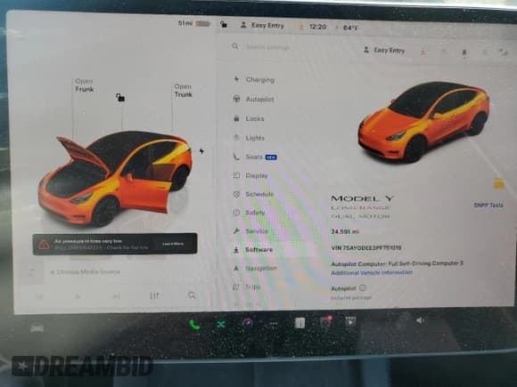 ✅ 2023 Tesla Model Y Long Range • VIN: 7SAYGDEE3PF751019 • Lot: 52716005. Wystawiony na Copart z przebiegiem 24 591 mil. Bezpłatny archiwum sprzedaży aukcyjnych z USA i szczegółowy raport historii pojazdu na DreamBid. Zdjęcie 9.