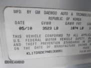 ✅ 2010 Chevrolet Aveo 1LT • VIN: KL1TD5DE7AB133551 • Lot: 42499135. Wystawiony na IAAI z przebiegiem 46 294 mil. Bezpłatny archiwum sprzedaży aukcyjnych z USA i szczegółowy raport historii pojazdu na DreamBid. Zdjęcie 9.