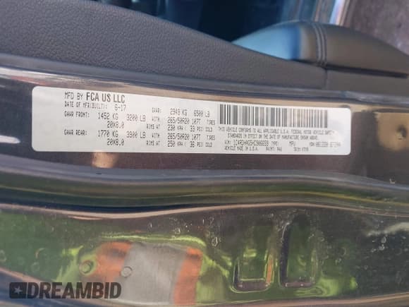 ✅ 2017 Dodge Durango SXT • VIN: 1C4RDHAG5HC906659 • Lot: 43447815. Listed on IAAI with 178,887 mi. Free auction sales archive from the USA and detailed vehicle history report at DreamBid. Image 9.