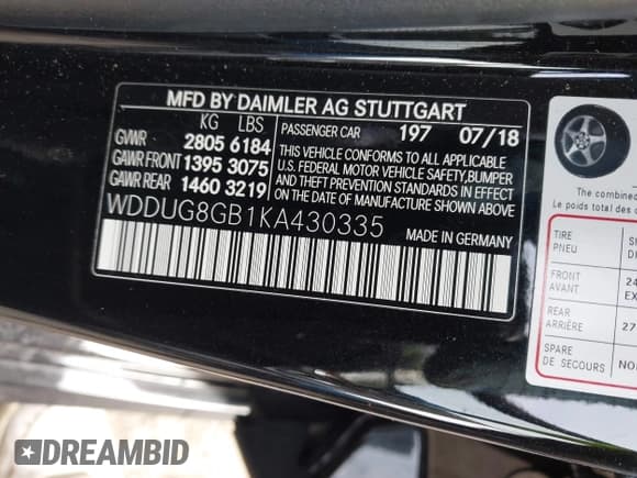 ✅ 2019 Mercedes-Benz S 560 • VIN: WDDUG8GB1KA430335 • Lot: 41750716. Wystawiony na IAAI z przebiegiem 32 468 mil. Bezpłatny archiwum sprzedaży aukcyjnych z USA i szczegółowy raport historii pojazdu na DreamBid. Zdjęcie 9.