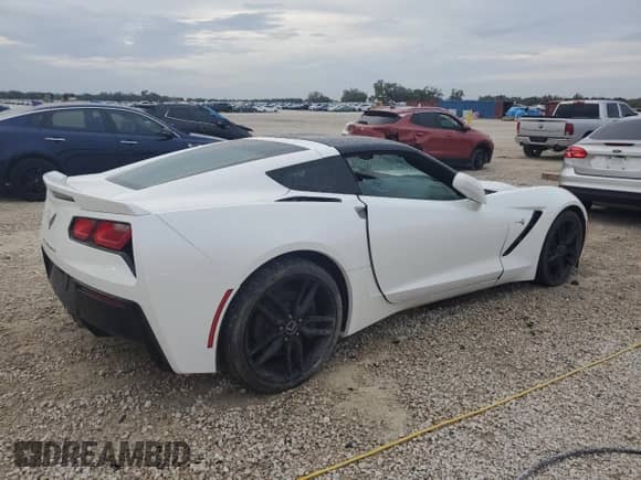 2014 Chevrolet Corvette Z51 3LT z VIN 1G1YM2D73E5105712, wystawiony jako Copart lot #79658014 z przebiegiem 19 347 mil mil oraz Szkoda całkowita • Salvage title. Historia ofert i sprzedaży dostępna na DreamBid. Obrazek 3.