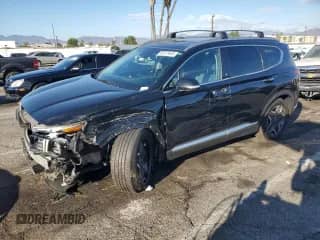 2021 Hyundai Santa Fe Limited z VIN 5NMS44AL4MH315192, wystawiony jako Copart lot #86278455 z przebiegiem 48 802 mil mil oraz Czysty tytuł • Clean title. Historia ofert i sprzedaży dostępna na DreamBid. Obrazek 1.