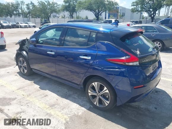 ✅ 2020 Nissan LEAF SL Plus • VIN: 1N4BZ1DP0LC311058 • Lot: 42863835. Listed on IAAI with 94,388 mi. Free auction sales archive from the USA and detailed vehicle history report at DreamBid. Image 3.