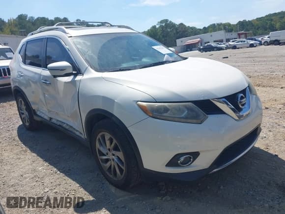 ✅ 2014 Nissan Rogue SL • VIN: 5N1AT2MT0EC834363 • Lot: 43105401. Listed on IAAI with 187,605 mi. Free auction sales archive from the USA and detailed vehicle history report at DreamBid. Image 1.