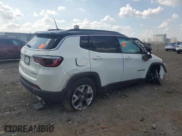 ✅ 2018 Jeep Compass Limited • VIN: 3C4NJDCB5JT329143 • Lot: 61435655. Listed on Copart with Not provided. Free auction sales archive from the USA and detailed vehicle history report at DreamBid. Image 3.
