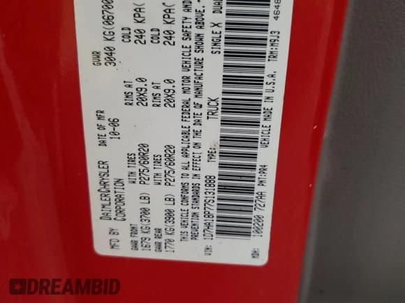 ✅ 2007 Dodge 1500 SLT • VIN: 1D7HA18P77S131888 • Лот: 80204354. Опубликован ранее на Copart с пробегом 271 610 миль. Бесплатный доступ к архиву аукционных продаж из США и подробный отчёт об истории автомобиля на DreamBid. Изображение 12.