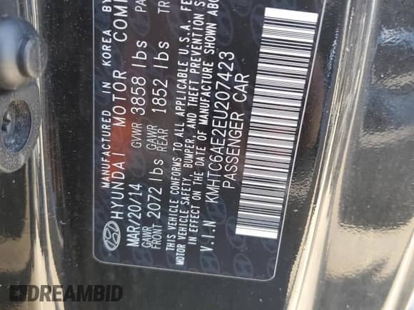 ✅ 2014 Hyundai Veloster Turbo • VIN: KMHTC6AE2EU207423 • Лот: 52151565. Опубликован ранее на Copart с пробегом 96 215 миль. Бесплатный доступ к архиву аукционных продаж из США и подробный отчёт об истории автомобиля на DreamBid. Изображение 14.