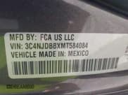 ✅ 2021 Jeep Compass Altitude • VIN: 3C4NJDBBXMT584084 • Lot: 42922865. Listed on IAAI with 77,068 mi. Free auction sales archive from the USA and detailed vehicle history report at DreamBid. Image 9.