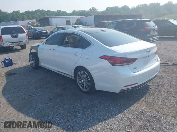 ✅ 2018 Genesis G80 3.8L • VIN: KMHGN4JE5JU234464 • Lot: 42475378. Listed on IAAI with 86,243 mi. Free auction sales archive from the USA and detailed vehicle history report at DreamBid. Image 3.