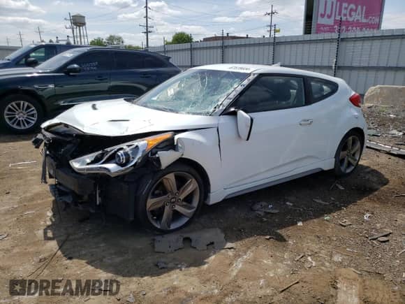 2013 Hyundai Veloster Turbo z VIN KMHTC6AE3DU111301, wystawiony jako Copart lot #67575034 z przebiegiem Nie podano mil oraz Szkoda całkowita • Salvage title. Historia ofert i sprzedaży dostępna na DreamBid. Obrazek 1.
