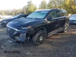 2019 Hyundai Santa Fe SEL z VIN 5NMS3CAD1KH121982, wystawiony jako Copart lot #84900695 z przebiegiem 134 537 mil mil oraz Czysty tytuł • Clean title. Historia ofert i sprzedaży dostępna na DreamBid. Obrazek 1.