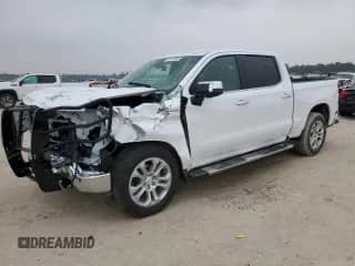 2025 Chevrolet Silverado 1500 LTZ with VIN 2GCUKGED9S1130592, listed as a Copart auction lot 51511885 with Not provided miles and Salvage title. Bid and sale history available at DreamBid. Image 1.