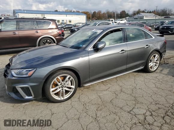 ✅ 2024 Audi A4 S line Premium Plus • VIN: WAUEAAF48RN000988 • Lot: 90682515. Wystawiony na Copart z przebiegiem Nie podano. Bezpłatny archiwum sprzedaży aukcyjnych z USA i szczegółowy raport historii pojazdu na DreamBid. Zdjęcie 1.